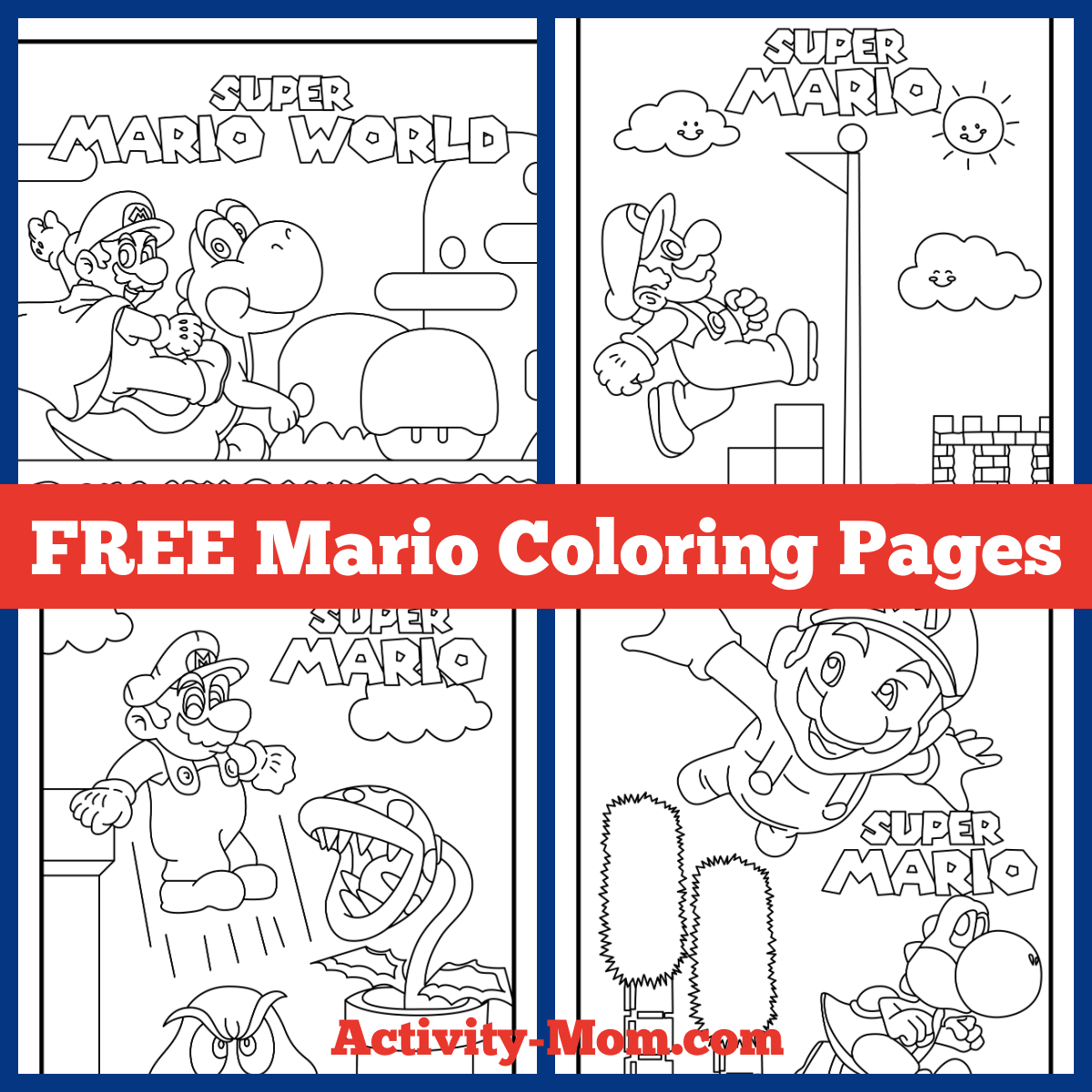 Free Printable Printable Super Mario Worksheets