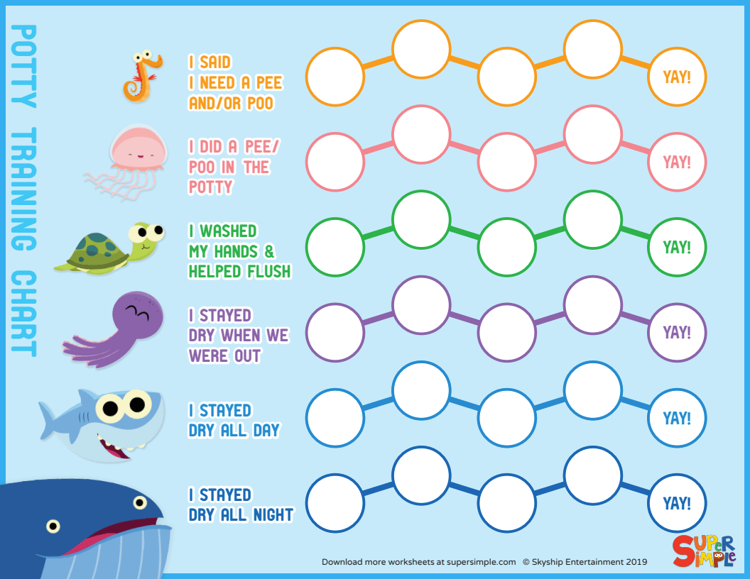 Toilet Training Chart Printable Free