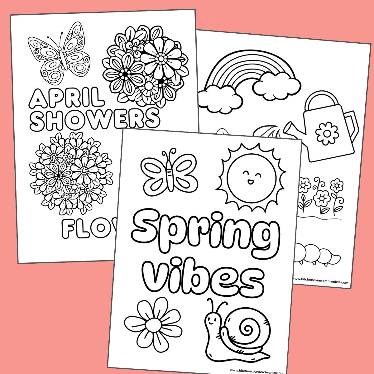 Spring Coloring Sheets Printables