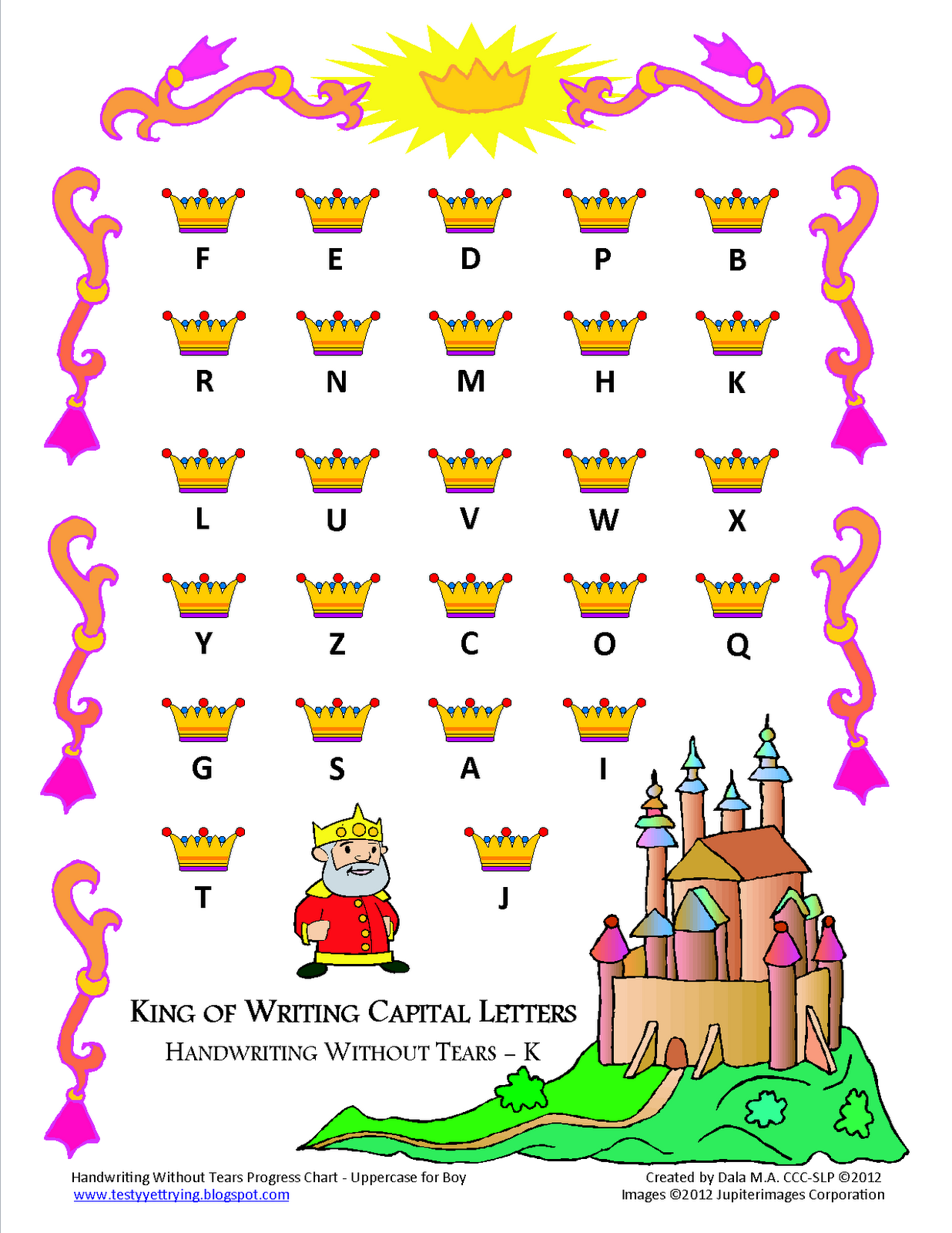 Testy Yet Trying Handwriting Without Tears Review And Printable Progress Chart