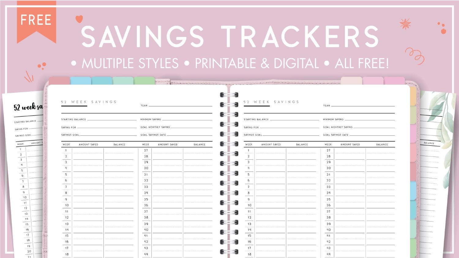 The Free Printable Savings Tracker Perfect For A Smaller Budget