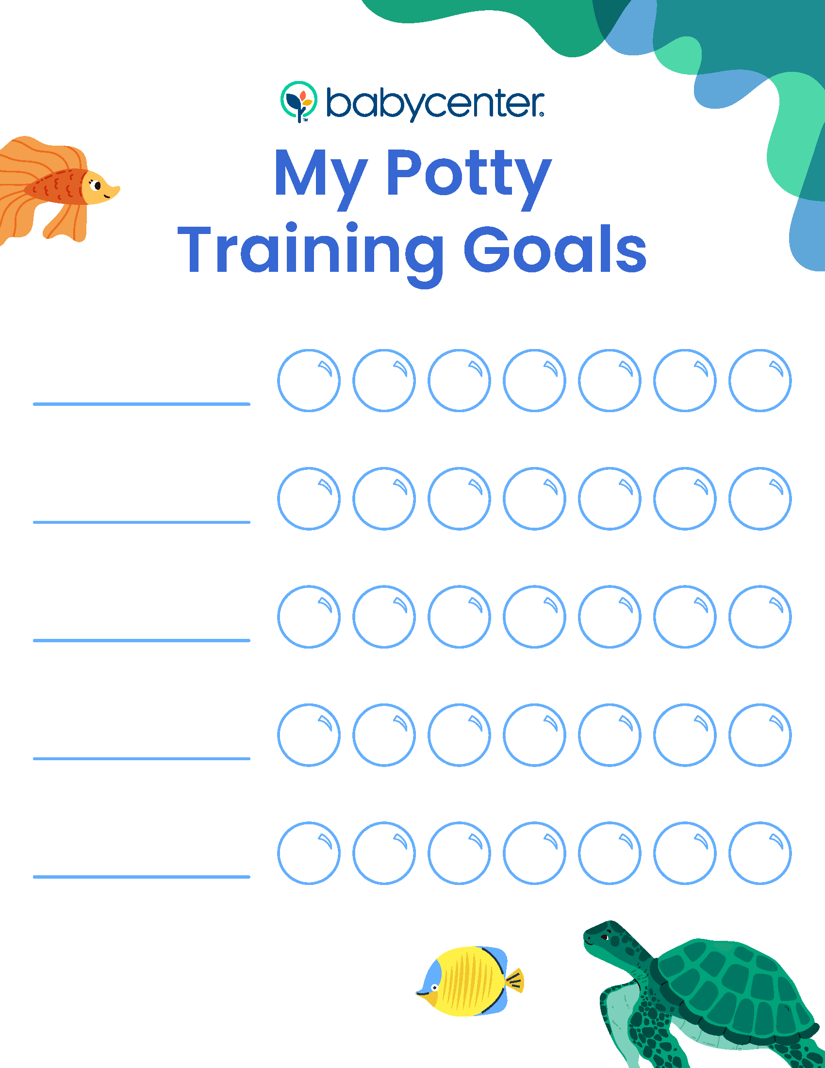 My Potty Chart Printable My Potty Chart Printable