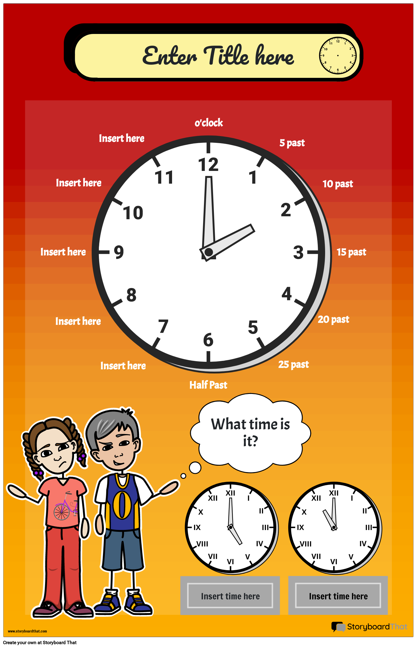 Time Conversion Posters Free Templates From Storyboard That