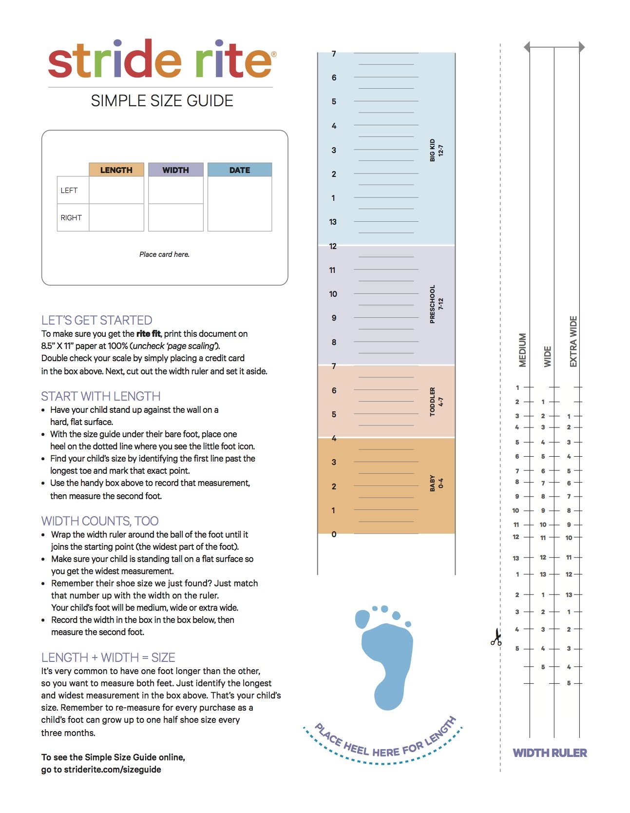 Toddler Foot Measurement Chart Size Chart Measuring Baby Feet For Shoes Brannock Device Feet