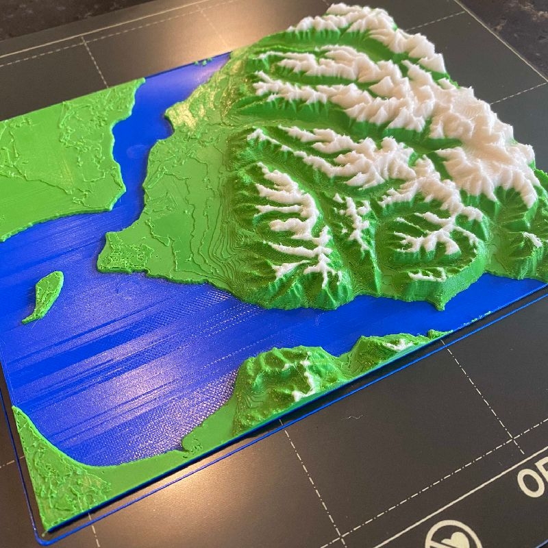 Topo Map Example By RojoPrint Download Free STL Model Printables