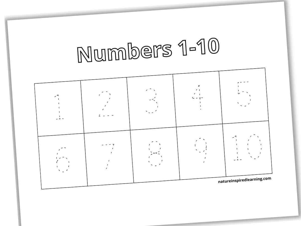 Numbers Chart 1-10 Printable