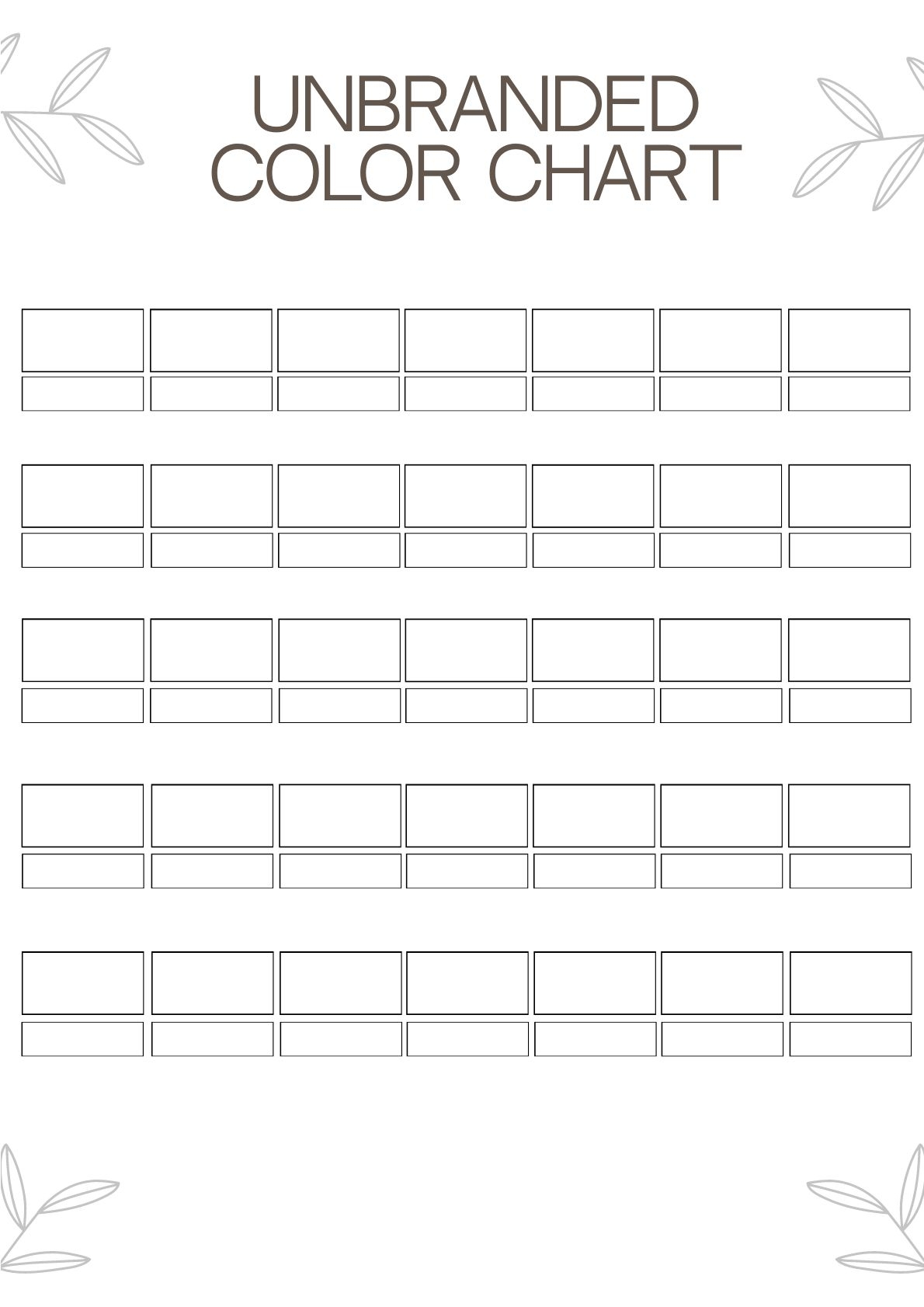Blank Creighton Chart Printable