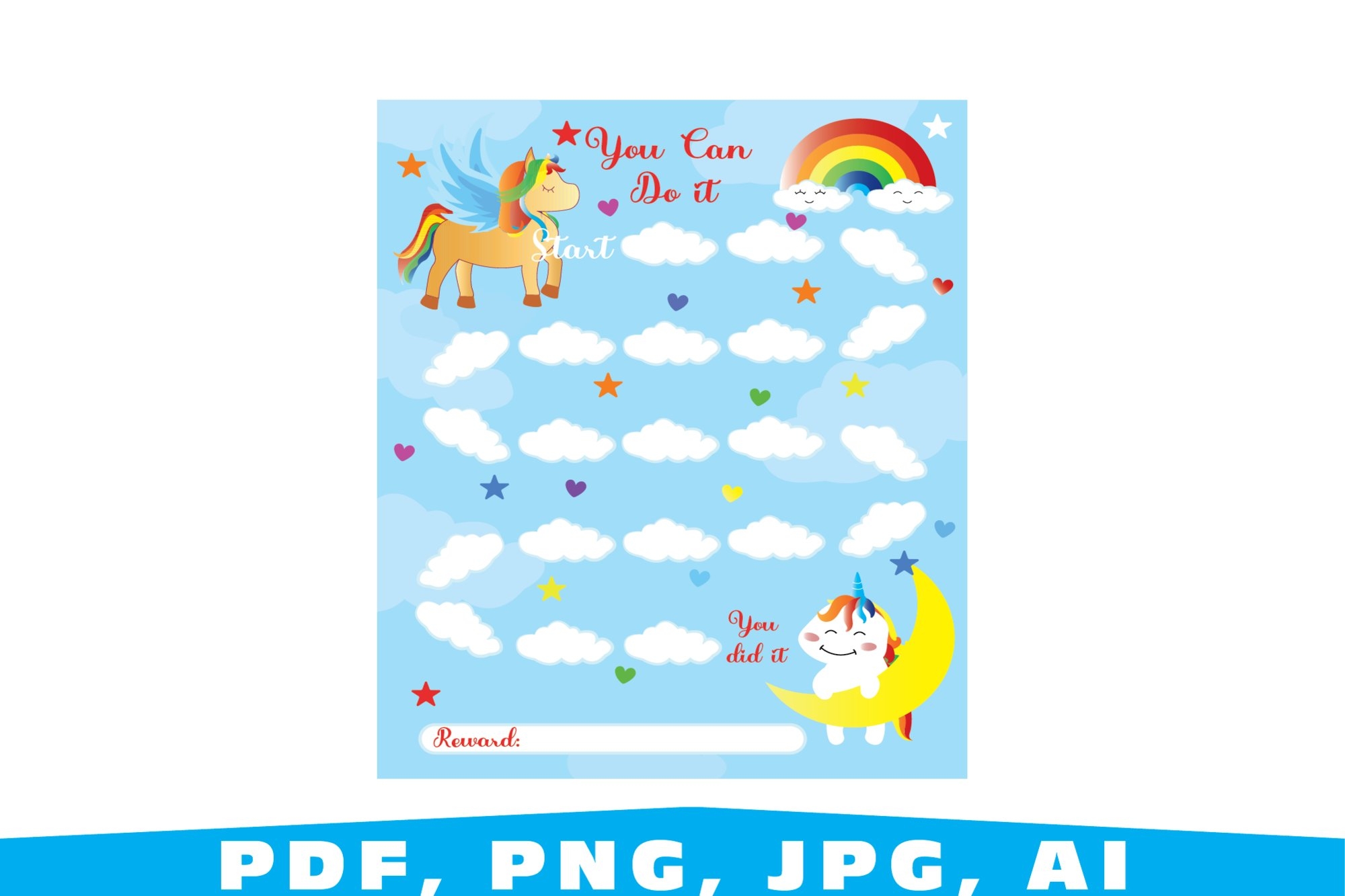 Unicorn Reward Chart Free Printable