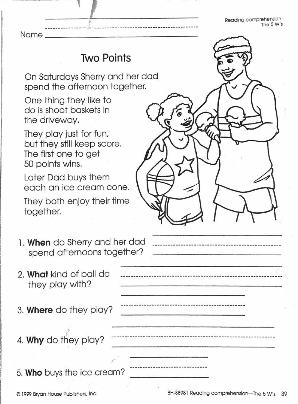 Using A 5 Ws Graphic Organizer Chart Worksheets Library