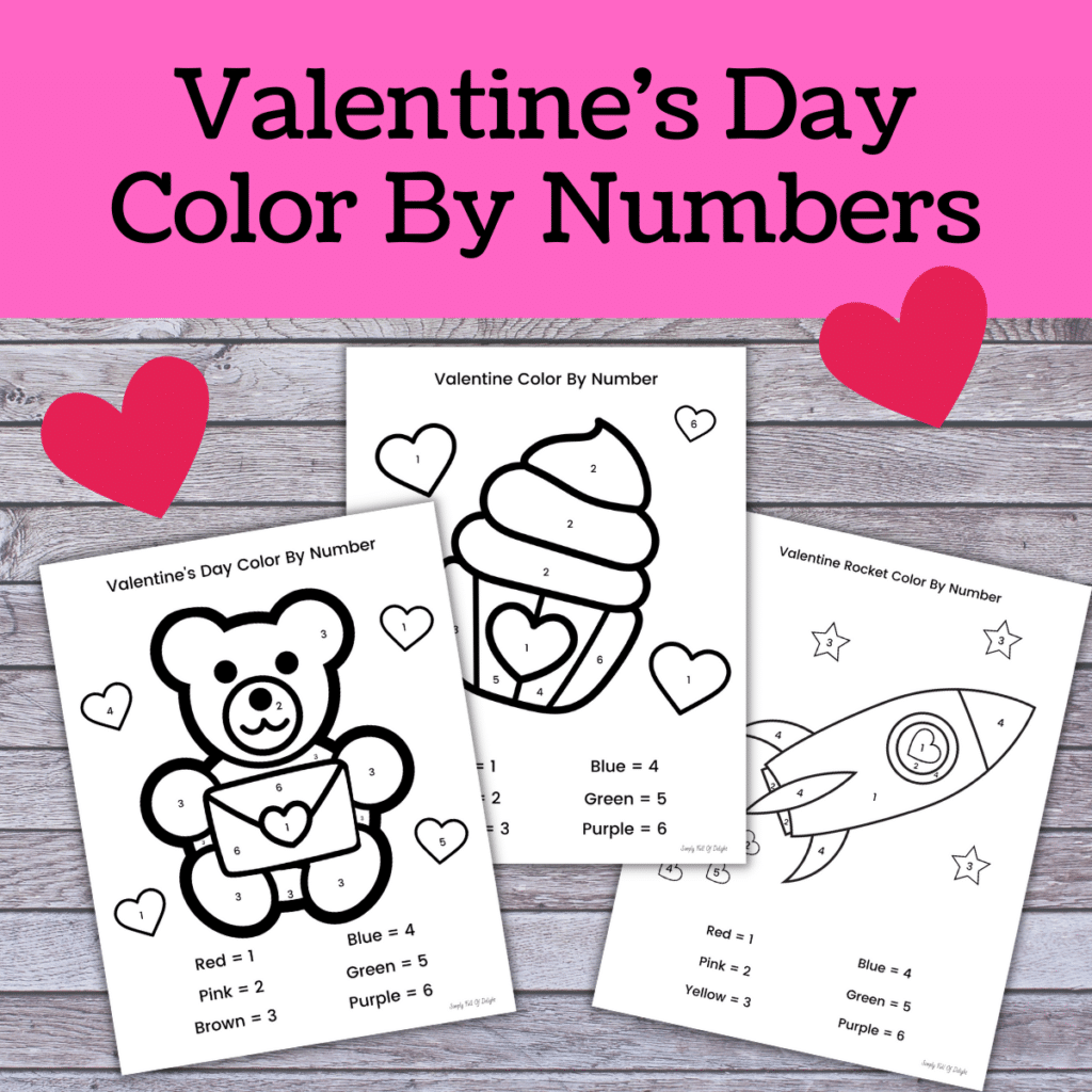 Valentine Color By Number Worksheets Free Printable Valentine Color By Number Worksheets Free Printable