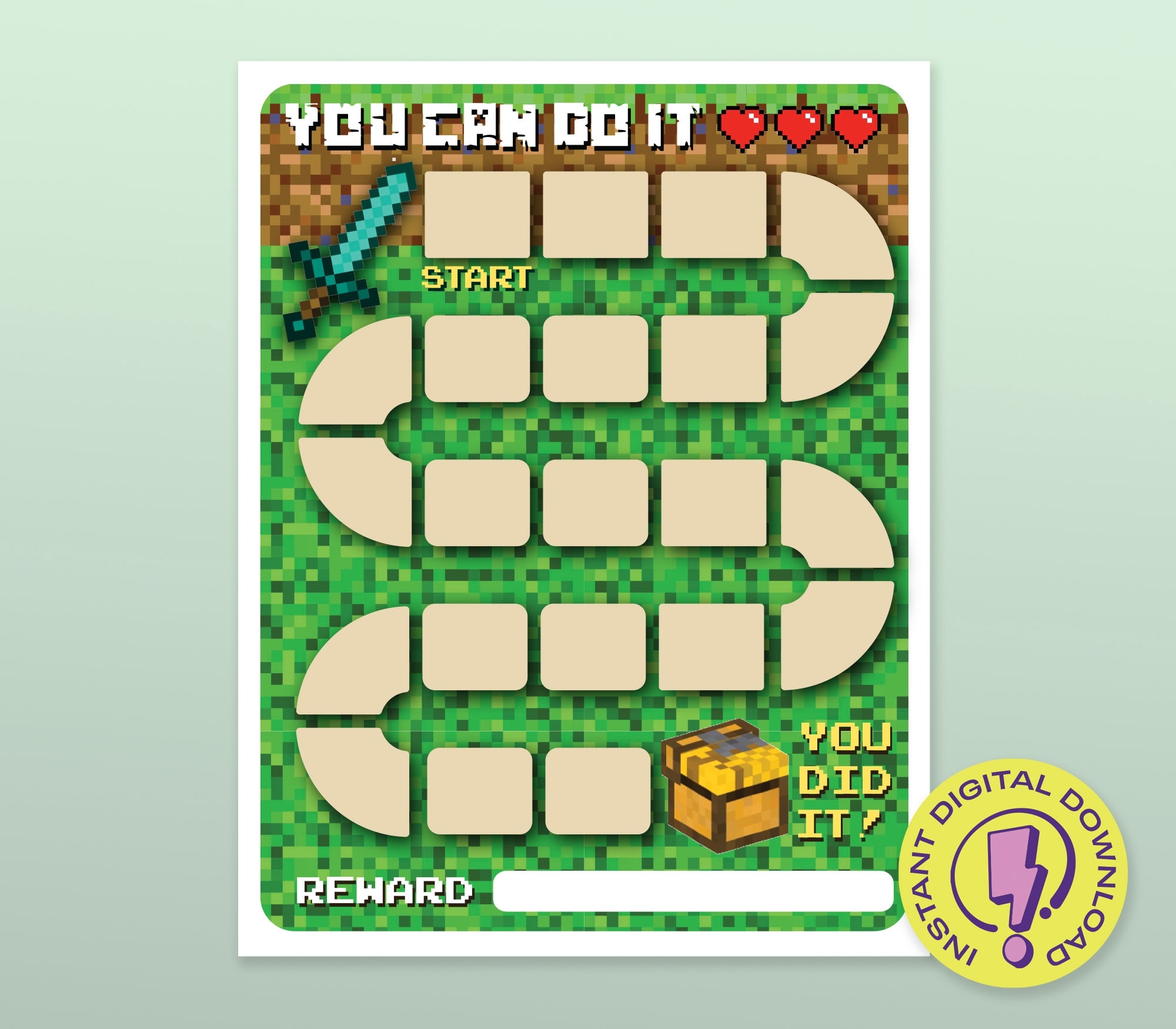 Video Gamer Reward Chart Printable Gaming A4 Video Game Chore Chart Behavior Reward Tracker Reward Your Kids For Reaching Their Goal Etsy