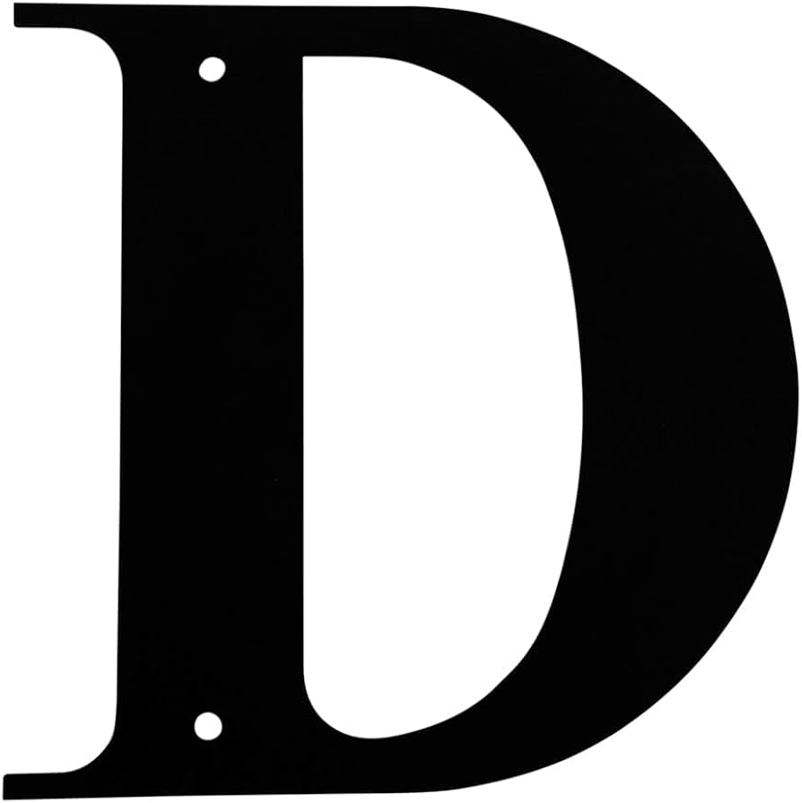 Village Wrought Iron 46 4 Cm Buchstabe D Gro Amazon de Home Kitchen