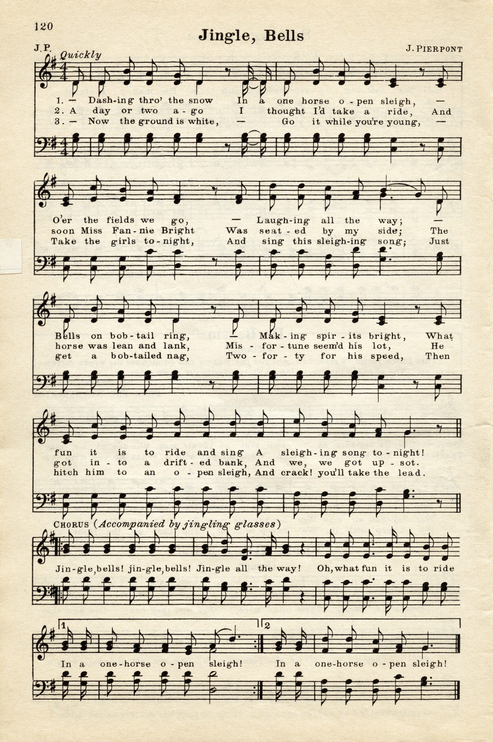 Printable Vintage Sheet Music