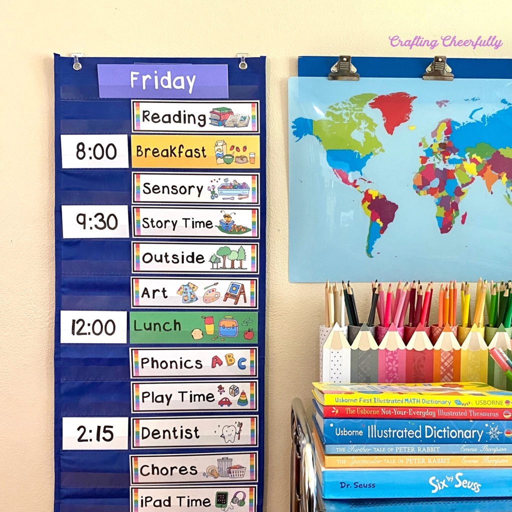 Visual Schedule Cards Crafting Cheerfully