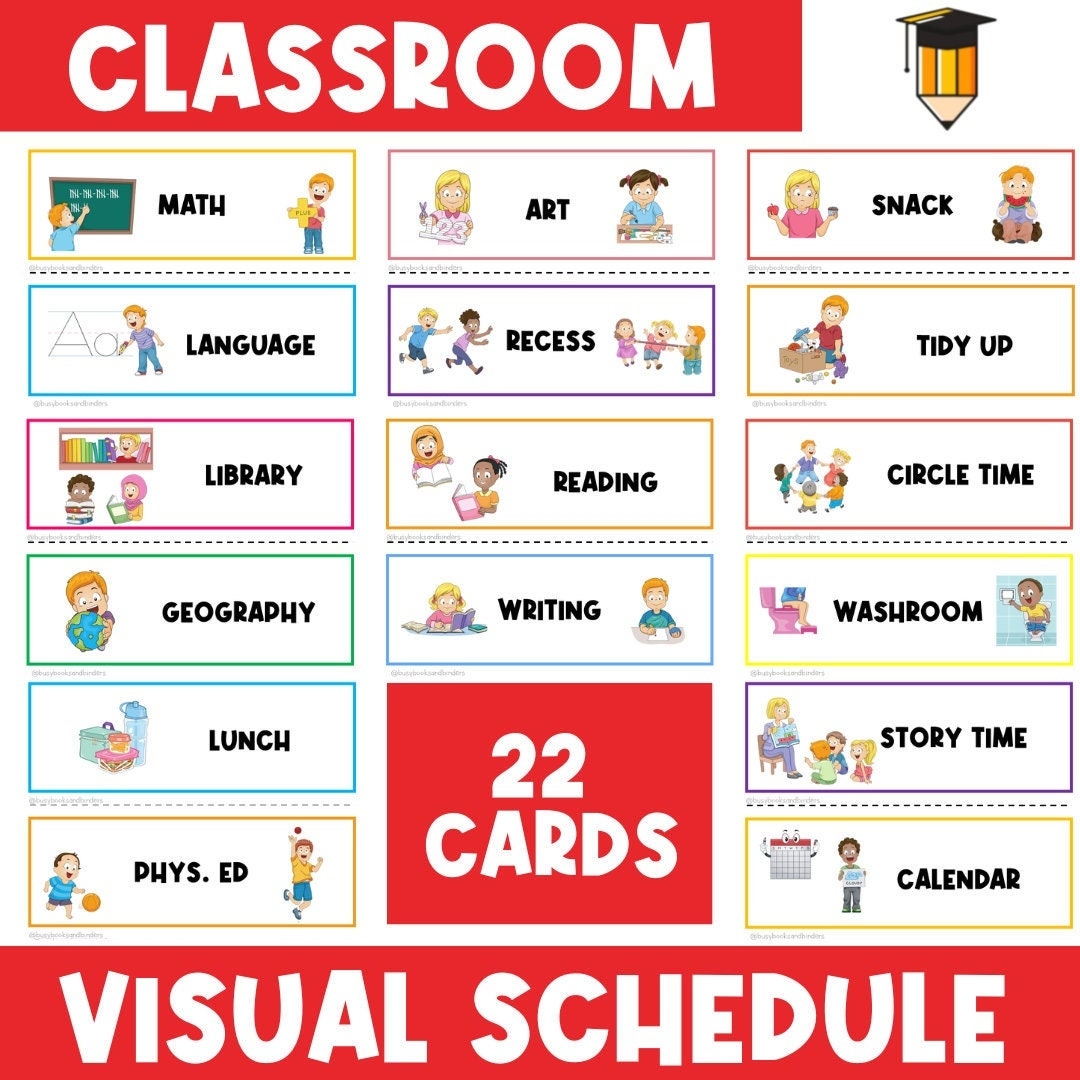 Printable Classroom Schedule Chart