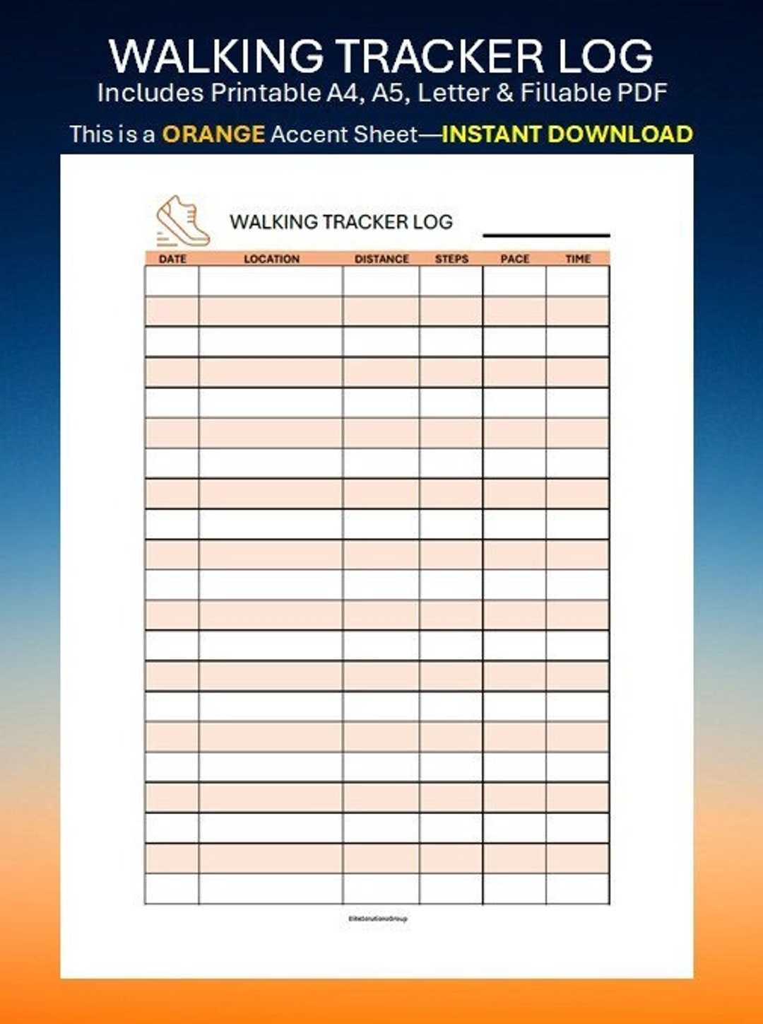 Walking Chart Printable