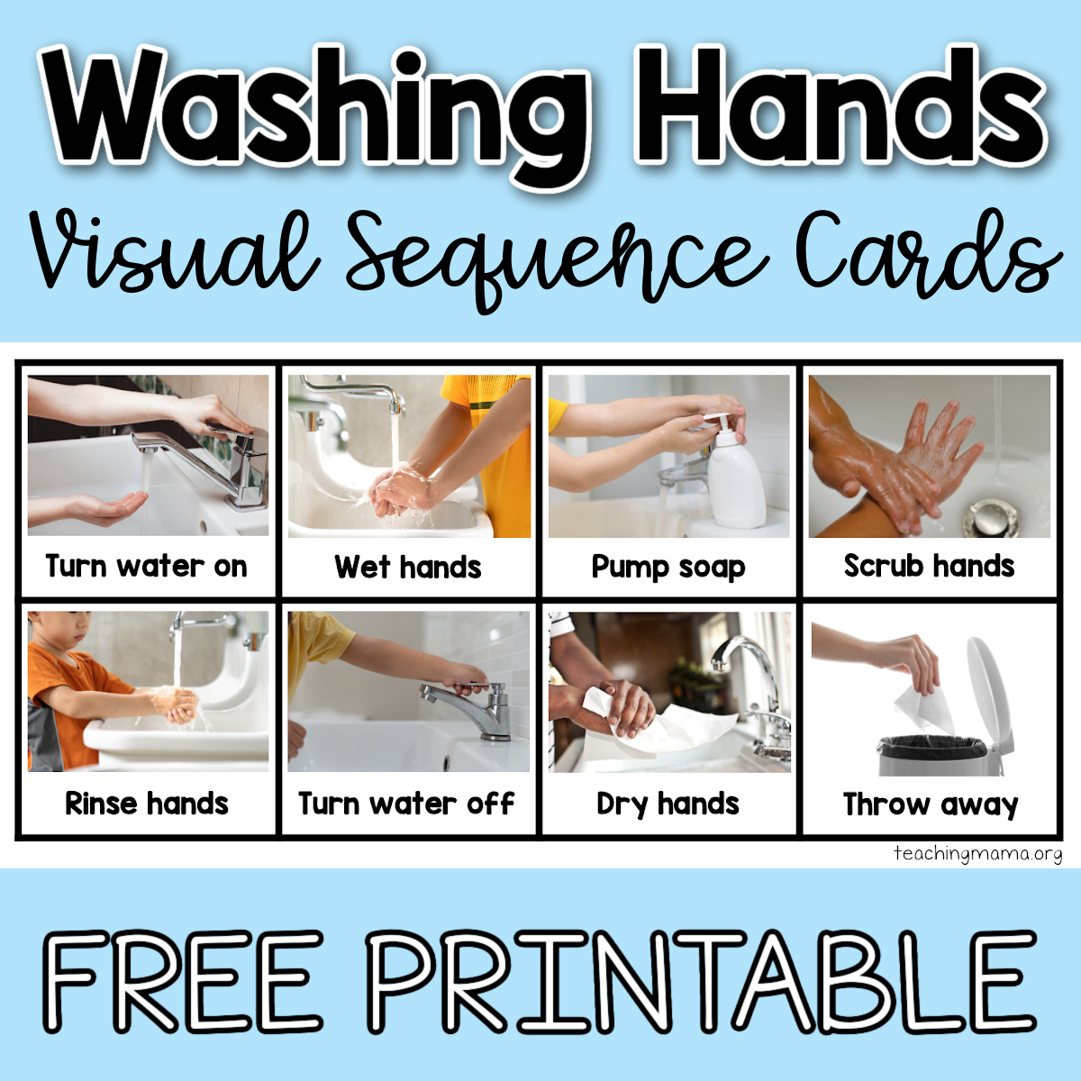 Hand Washing Chart Free Printable