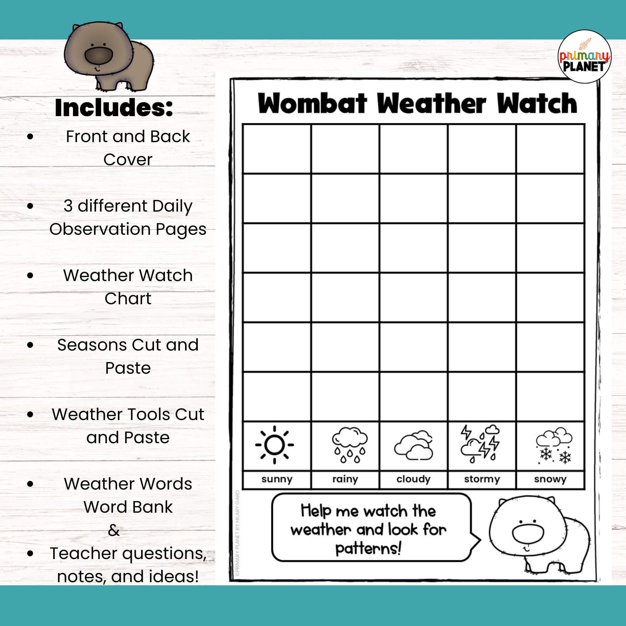Weather Observation Journal For Kids Printable PDF Weather Observation Journal For Kids Printable PDF