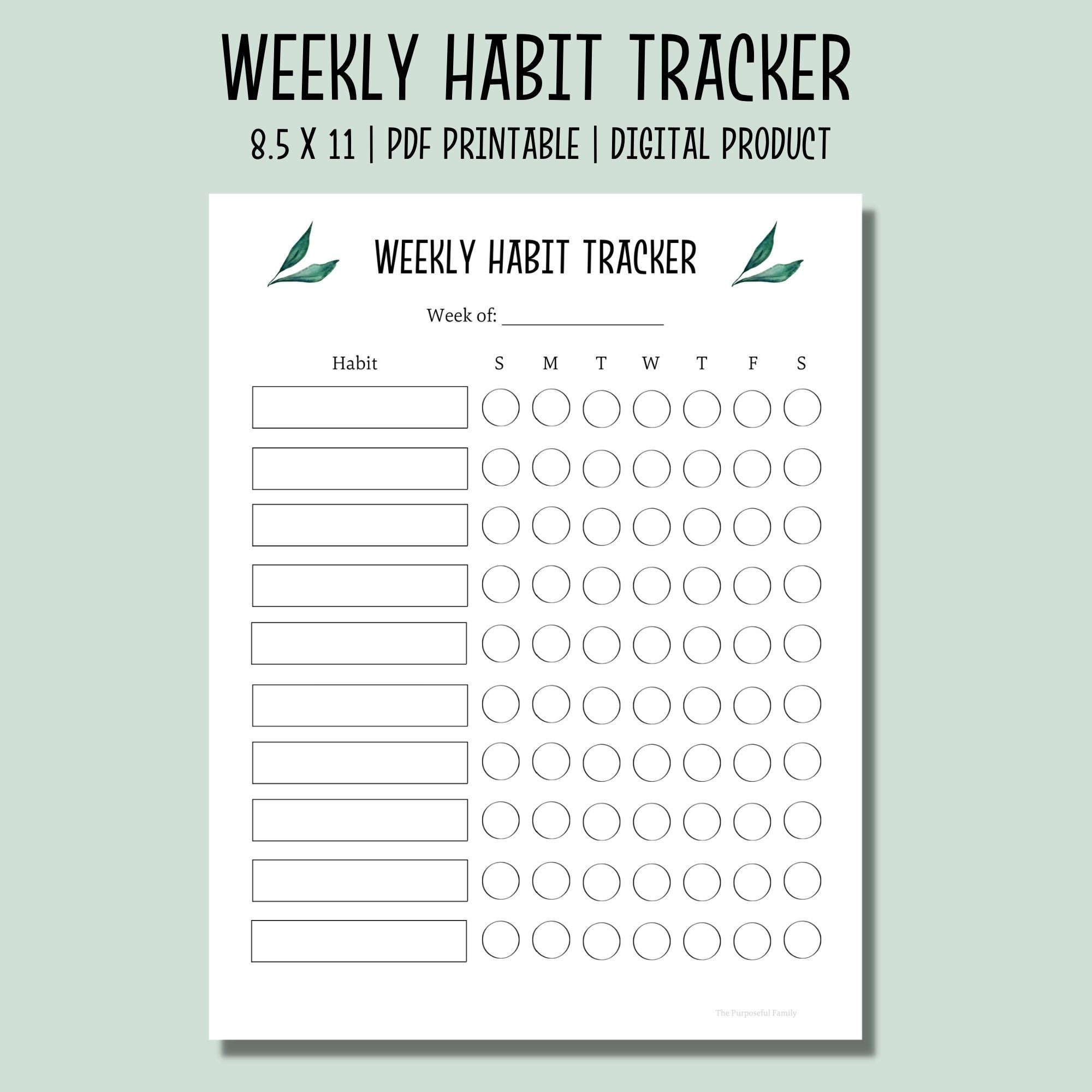 Habit Chart Printable