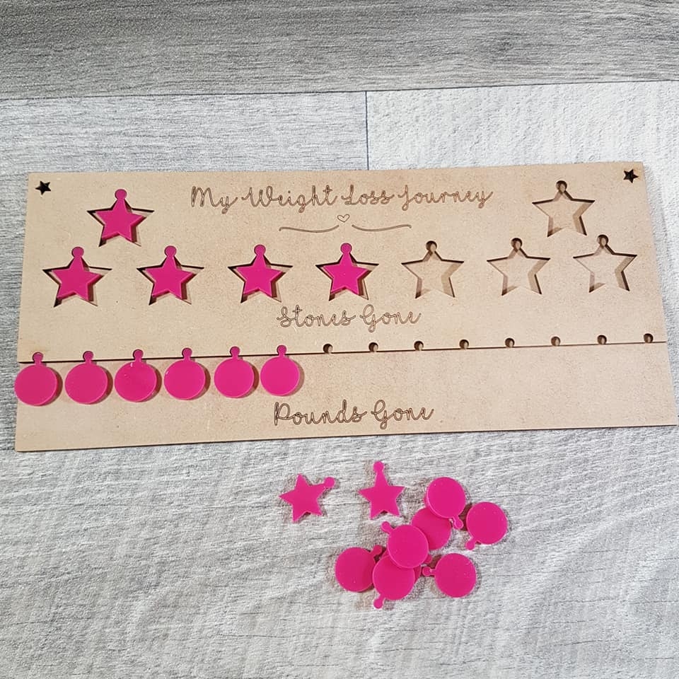 Weight Loss Star Chart Manchester Craft Blanks