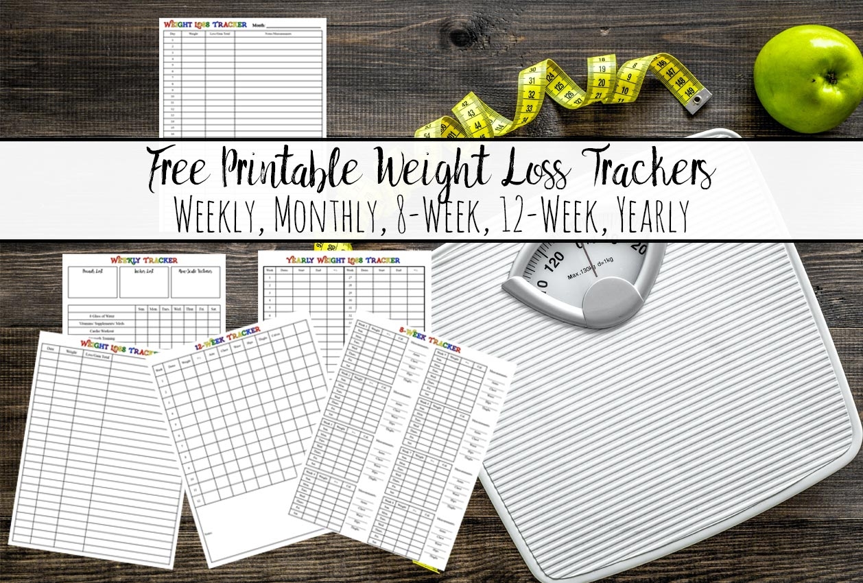 Weight Loss Tracker Printables Free Multiple Options To Fill Your Needs