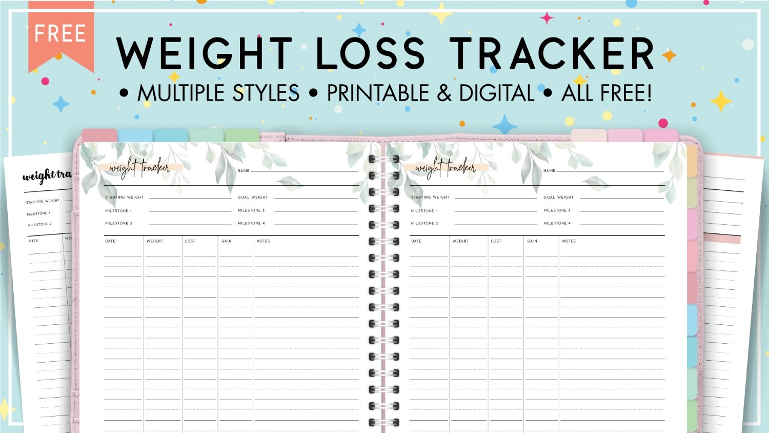 Weight Loss Diary Printable
