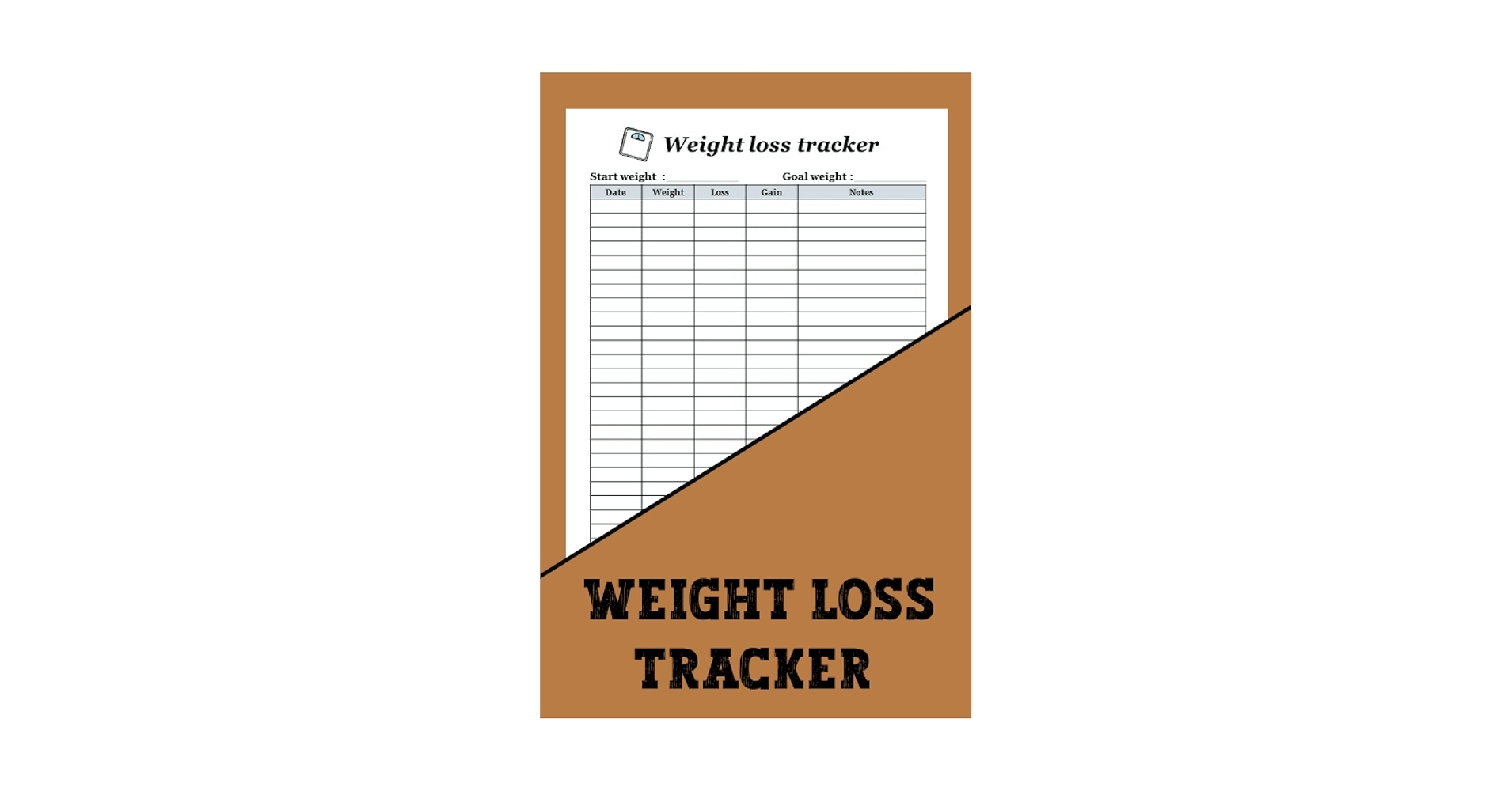 Weight Loss Tracker Track Your Weight Loss Progress With This Handy Chart It Makes It Easy For You In A Clear And Simple Way To Track And Monitor Your Weight Loss Goals 