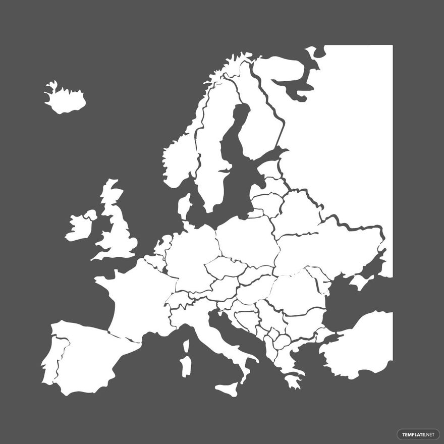 Blank Printable Europe Map