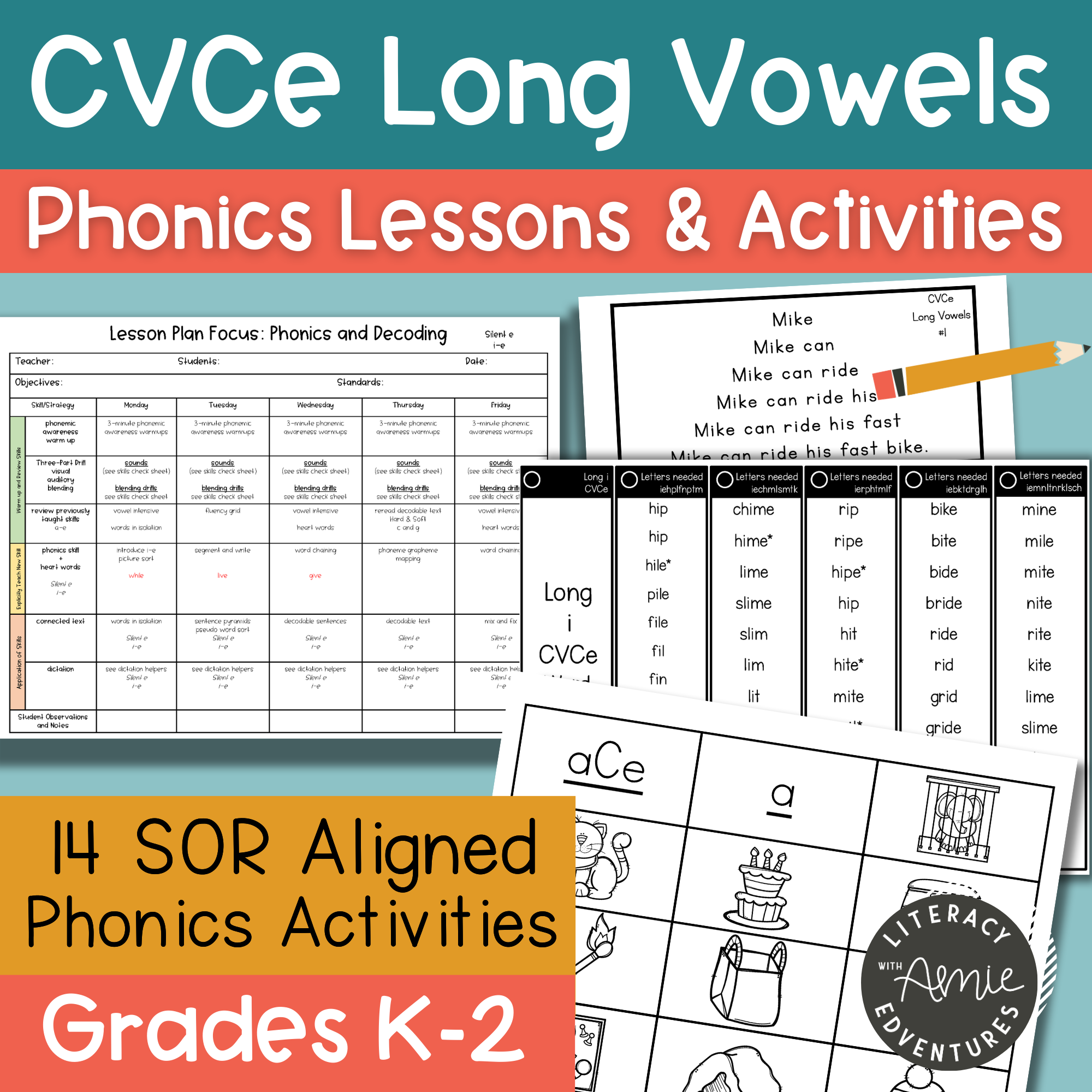 Whole Group Phonics Slides Unit 3 CVCe I Literacy Edventures