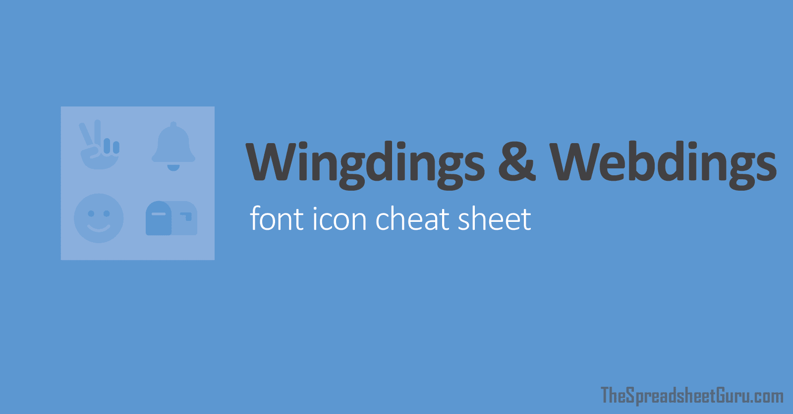 Wingdings Webdings Font Icon Character Map Printable Cheat Sheet 