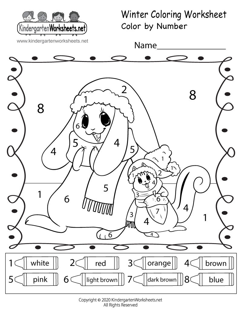Winter Color By Number Worksheet Free Printable Digital U0026 PDF Winter Color By Number Worksheet Free Printable Digital U0026 PDF