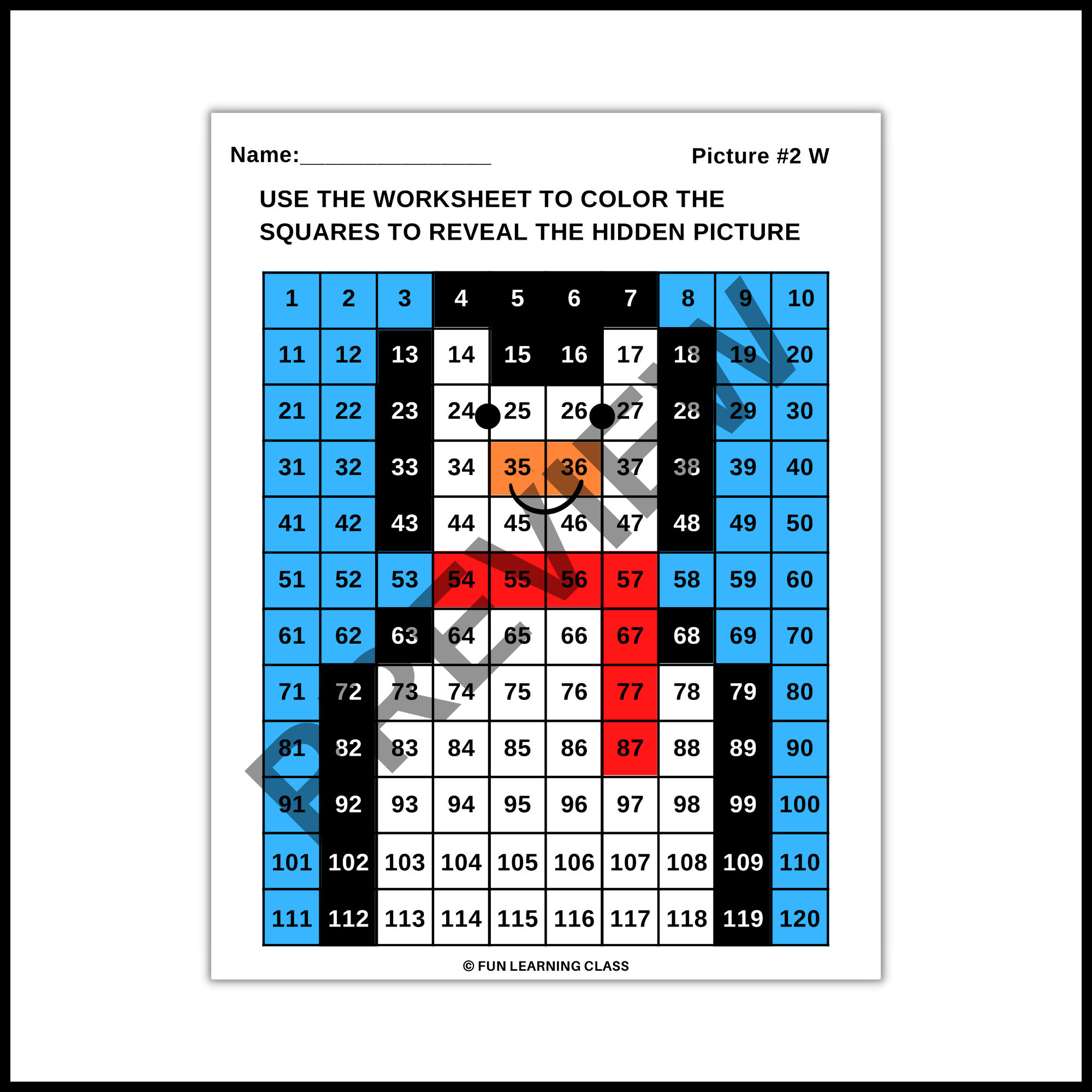 Winter Penguin Tens Ones Place Value 120 Chart Mystery Picture Made By Teachers