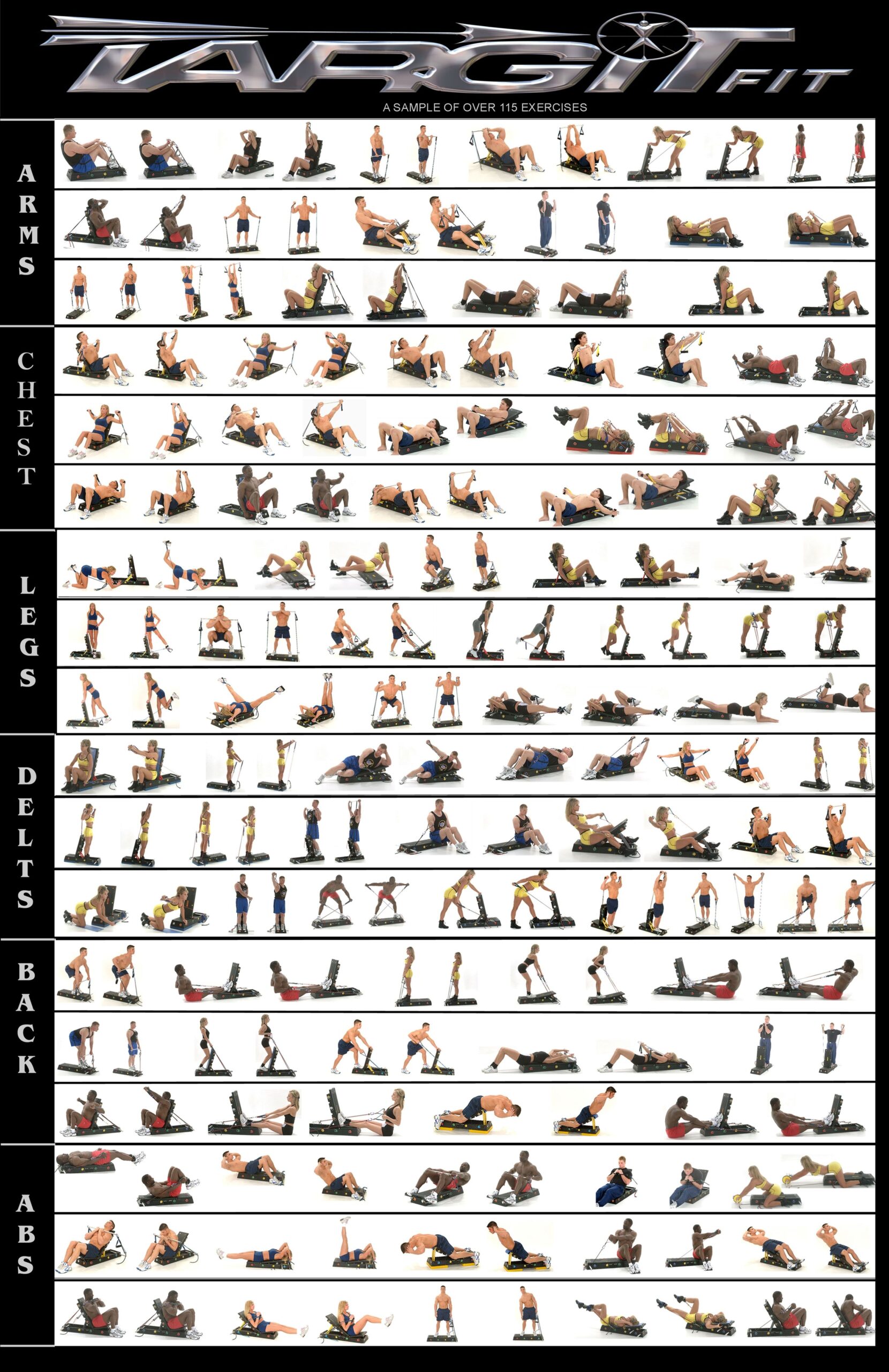 Workout Chart Workout Poster Workout Poster For Home Gym 