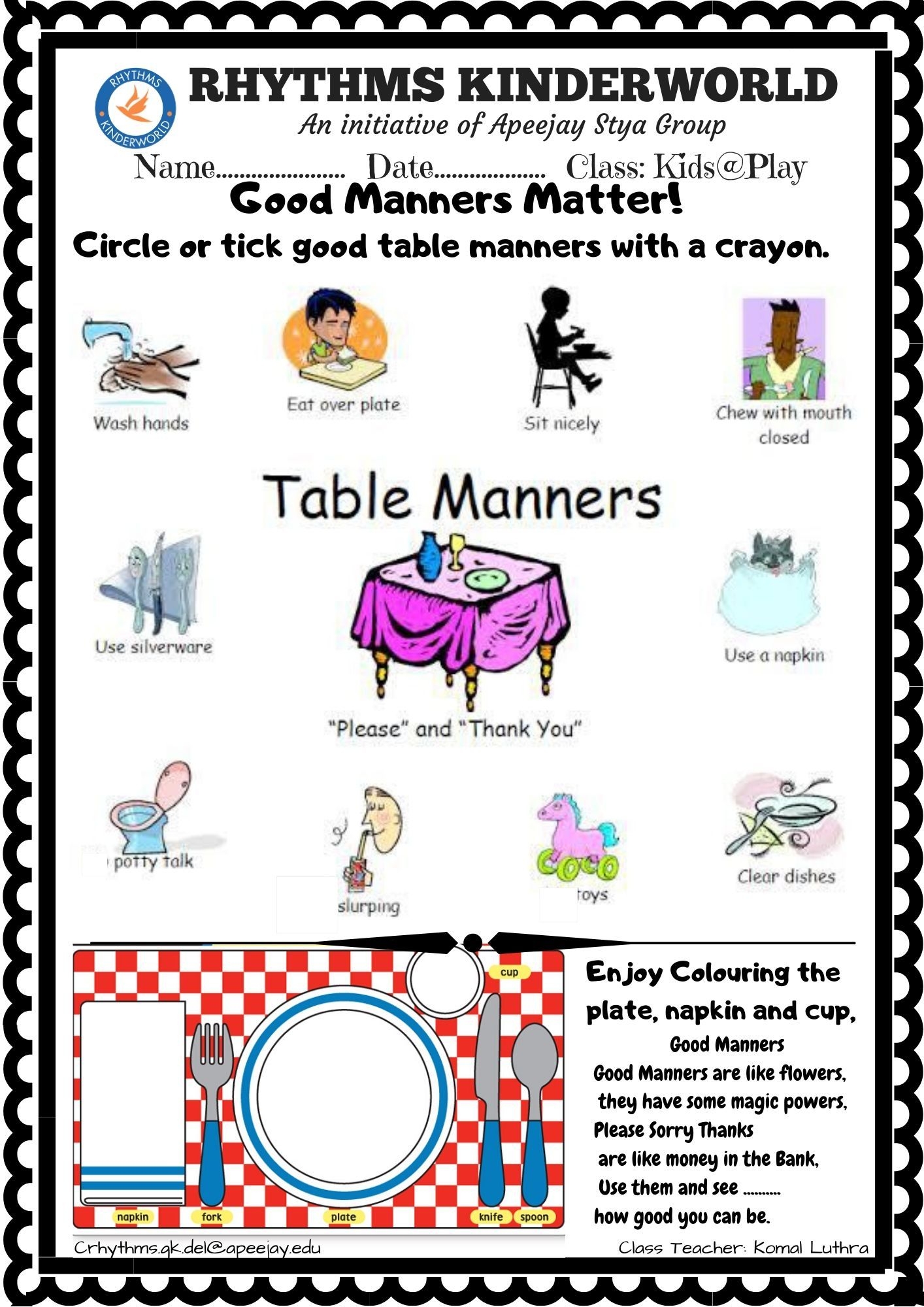 Worksheet On Good Manners Manners For Kids Teaching Manners Worksheets Library