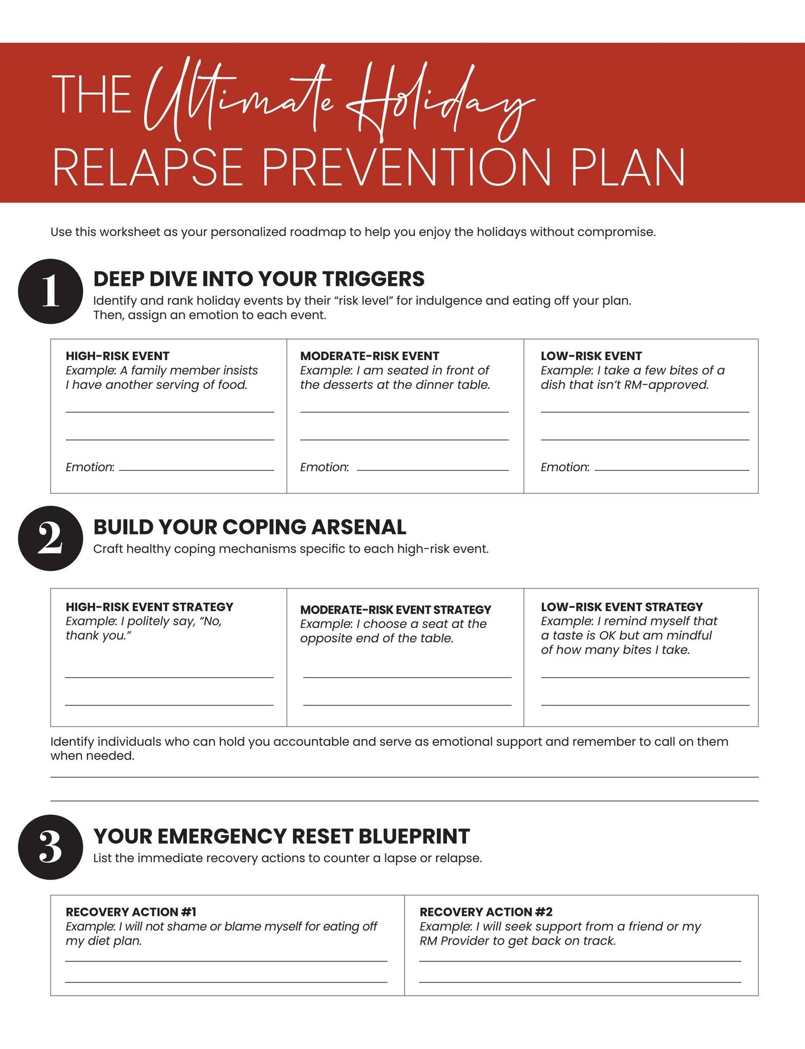 Printable Relapse Prevention Worksheets Printable Relapse Prevention Worksheets