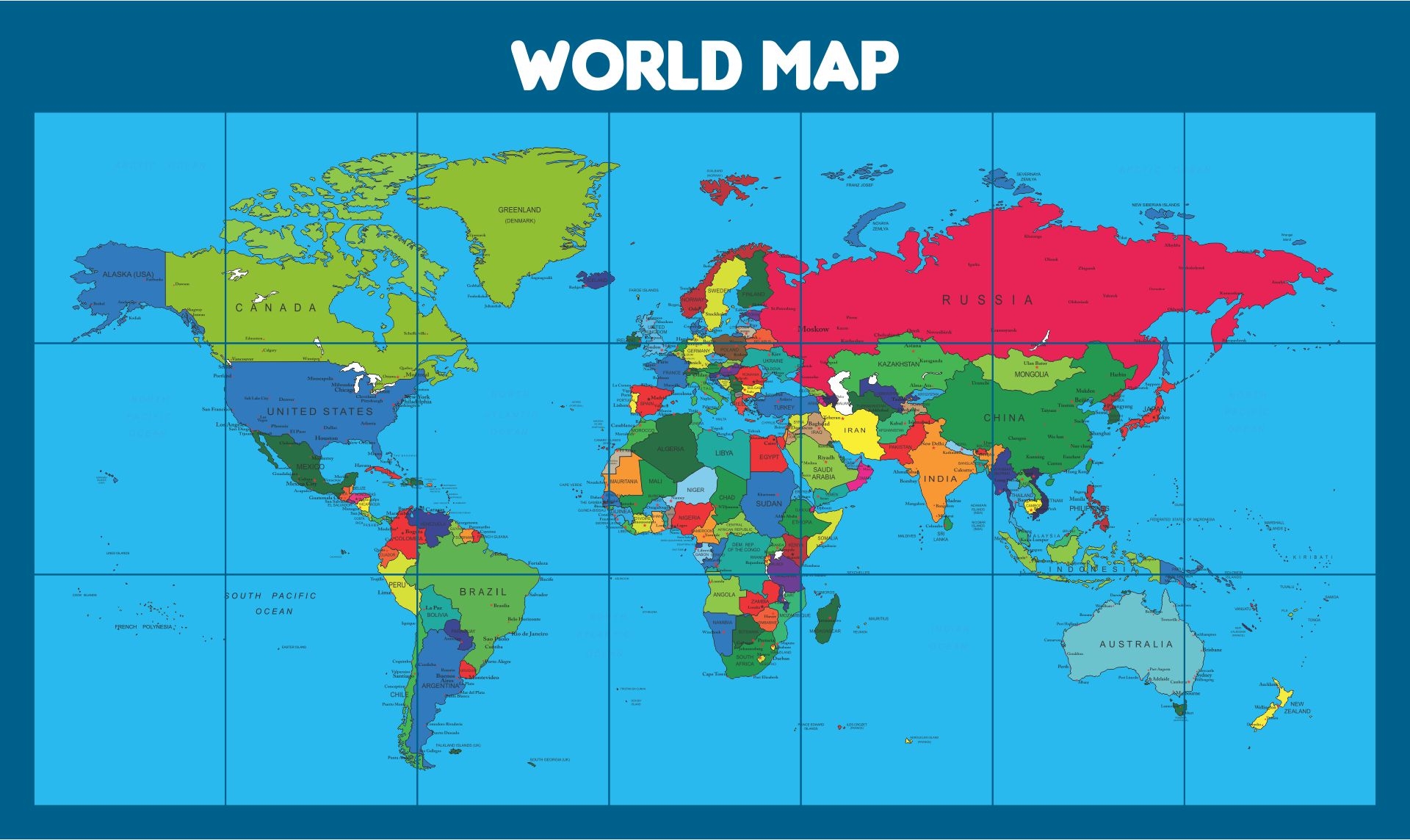 World Map Full Page 10 Free PDF Printables Printablee