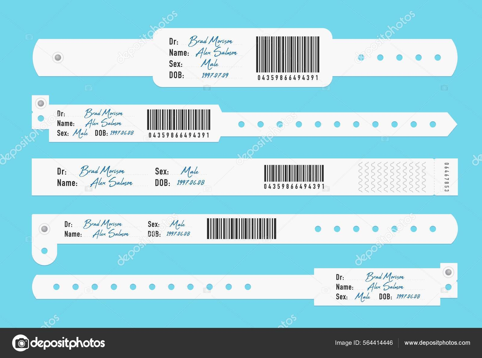 Wristband Hospital Free Printable Printable Wristband Sheets Medical Hospital